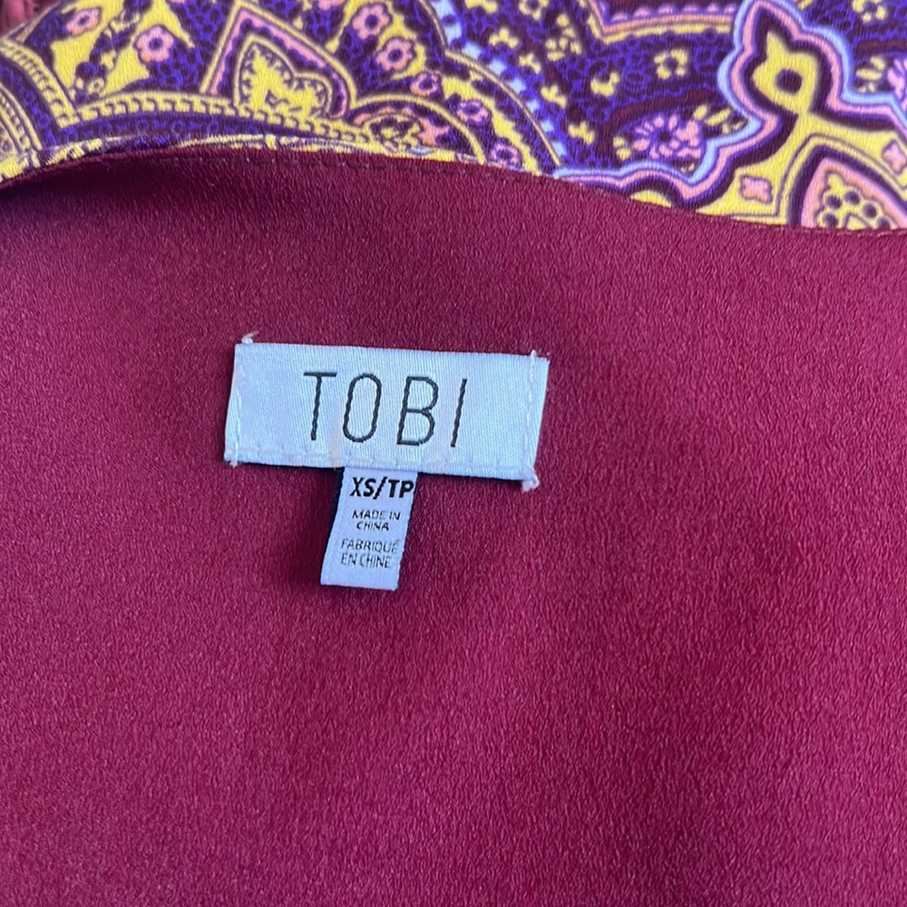 TOBI Retro Paisley Mini Dress | XS - Picture 6 of 7